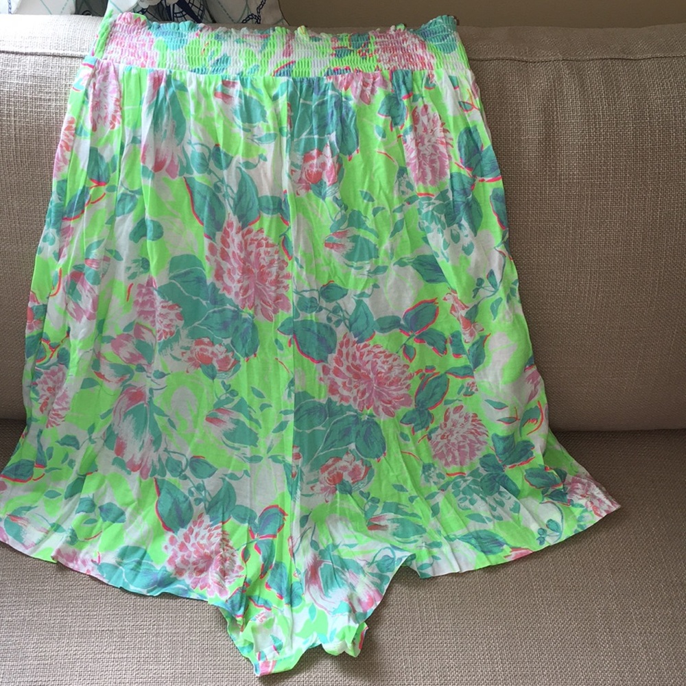 Victoria’s Secret mini romper beach coverup neon